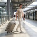 Large travel suitcase KADVA Palero 95 l beige 18