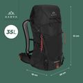 KADVA Sendero trekking backpack 35 l black 21