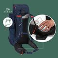 KADVA Sendero 35 l trekking backpack steel blue 25