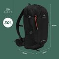 KADVA Escapada 30 l black hiking backpack 24