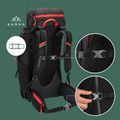 KADVA Vagabundo 40 l black trekking backpack 28