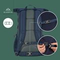 KADVA CityQuest 22L Urban Backpack Navy Blue 22
