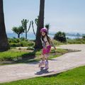 Children's inline skates ATTABO Flashled adjustable pink 15