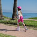 Children's inline skates ATTABO Flashled adjustable pink 17