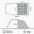 4-person camping tent KADVA Kavio 4 green 18