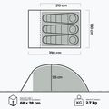 3-person camping tent KADVA Expedit 3 pro green 22
