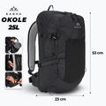 KADVA Okole 25 l black hiking backpack 2