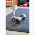 TREXO chrome dumbbells 2x5 kg silver 6