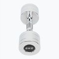 XTREXO chrome dumbbells 2x6 kg silver 3