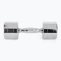 XTREXO chrome dumbbells 2x8 kg silver 4