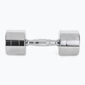 XTREXO chrome dumbbells 2x9 kg silver 4
