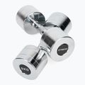 XTREXO chrome dumbbells 2x9 kg silver 5