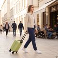 Cabin travel suitcase Kadva Domingo Lime 17