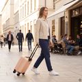 Cabin travel suitcase Kadva Domingo Pink 16