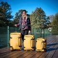 Medium travel suitcase KADVA Lazio 74 l yellow 22