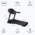 XTREXO TXO-X500 electric treadmill black 3
