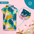 Children's poncho AQUASTIC Sunny JR flowers 16