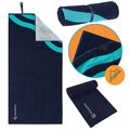 AQUASTIC Wavey navy blue/blue towel 12