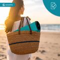 AQUASTIC Wavey blue/green towel 13