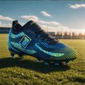 Children's football boots OneTeam Robero Teen FG/AG black/blue 11