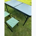 Folding camping table + KADVA CAMP chairs table set for 4-6 people grey 8