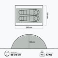2-person camping tent KADVA Festa 2 green 7