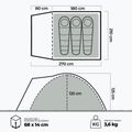 KADVA CAMPdome 3-person camping tent green 7