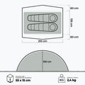 Ultralight 2-person trekking tent KADVA EXPEDIT 2 PRO grey-green 7