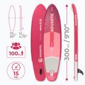 Inflatable board set SUP AQUASTIC Perth 9'10" pink 24