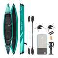 AQUASTIC Cortez 13'9" 420 cm green 2-person high-pressure inflatable kayak 17
