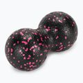 Double massage ball XTREXO TRX-MSP008 8 cm black/pink