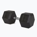 TREXO Hex 37.5 kg rubberised dumbbells