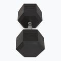 TREXO Hex 37.5 kg rubberised dumbbells 3