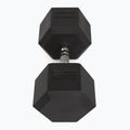TREXO Hex 40 kg rubberised dumbbells 3