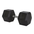 TREXO Hex 40 kg rubberised dumbbells 5