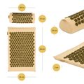 XTREXO acupressure mat with cushion TXO-B4Z004-BZ brown 3