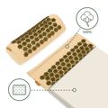 XTREXO acupressure mat with cushion TXO-B4Z004-BZ brown 12