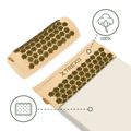 XTREXO acupressure mat large with cushion TXO-B4Z005-BZ brown 12