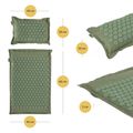 TREXO ECO acupressure mat with cushion TXO-B4Z006-GN green 2