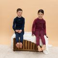 Children's Thermal Underwear Set KADVA Frosty Jrb Set Seamless Navy Blue 3