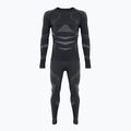 Men's KADVA Streif Set seamless thermal underwear set in black 15