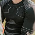 Men's KADVA Streif Set seamless thermal underwear set in black 13