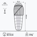 Sleeping bag KADVA Faran R right blue 3