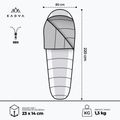 Sleeping bag KADVA Faran L left green 3