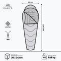 KADVA Mumio L sleeping bag left green 3