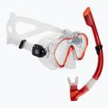 AQUASTIC Jetty snorkelling set mask + snorkel red