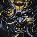 Men's Ground Game MMA shorts Oni Samurai black 22SHORMMASAM3 7