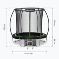 UrboGym Infinity 252 cm black 8FT garden trampoline 11