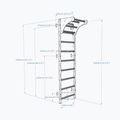 BenchK gymnastics ladder 711W+A204 white matte/oak 4