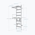 BenchK 222W white matte/oak gymnastics ladder 2